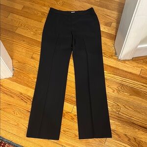 Armani Collezioni Navy Blue Straight Leg Pants Timeless Elegance